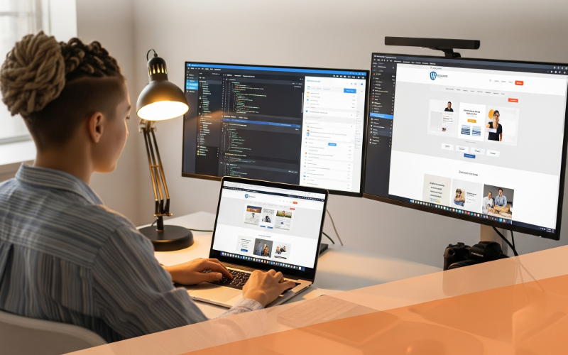 London-based WordPress developer building custom business website